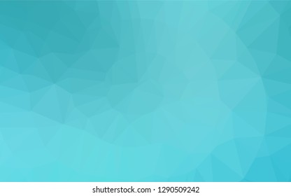 Light BLUE vector abstract mosaic pattern. Creative geometric illustration in Origami style with gradient. The textured pattern can be used for background.