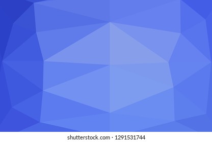 Light BLUE vector abstract mosaic backdrop. Triangular geometric sample with gradient.  Elegant pattern for a brand book.