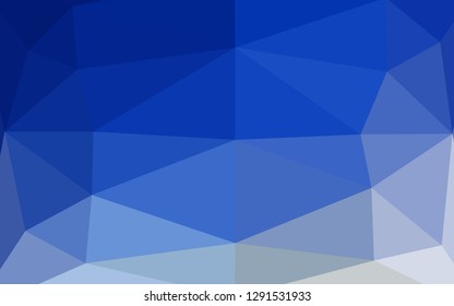 Light BLUE vector abstract mosaic pattern. A sample with polygonal shapes. Elegant pattern for a brand book.