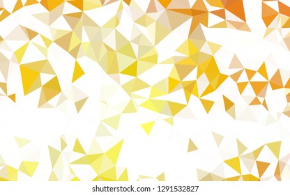 Light BLUE vector abstract mosaic pattern. Triangular geometric sample with gradient.  A completely new design for your leaflet.