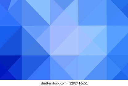 Light BLUE vector abstract mosaic pattern. Elegant bright polygonal illustration with gradient. Brand-new style for your business design.