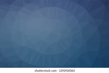 Light BLUE vector abstract mosaic backdrop. Shining illustration, which consist of triangles. The completely new template can be used for your brand book.