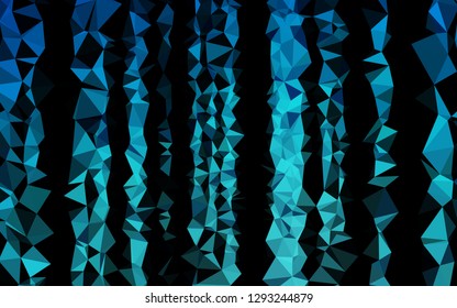 Light BLUE vector abstract mosaic background. A sample with polygonal shapes. Textured pattern for background.
