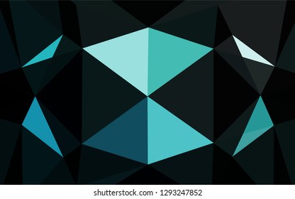 Light BLUE vector abstract mosaic backdrop. Triangular geometric sample with gradient.  The polygonal design can be used for your web site.
