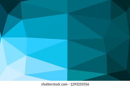 Light BLUE vector abstract mosaic backdrop. An elegant bright illustration with gradient. Completely new design for your business.