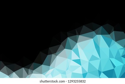Light BLUE vector abstract mosaic backdrop. A sample with polygonal shapes. Template for a cell phone background.