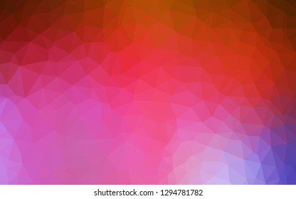 Light BLUE vector abstract mosaic background. Creative geometric illustration in Origami style with gradient. Pattern for a brand book's backdrop.