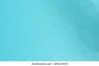Light BLUE vector abstract mosaic backdrop. Colorful illustration in Origami style with gradient.  Template for a cell phone background.