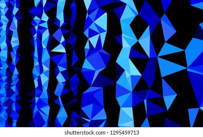 Light BLUE vector abstract mosaic background. Glitter abstract illustration with an elegant design. Polygonal design for your web site.