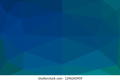 Light BLUE vector abstract mosaic pattern. A vague abstract illustration with gradient. Completely new template for your business design.