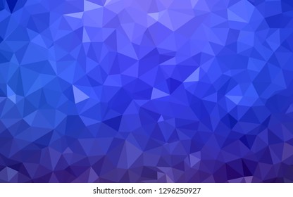 Light BLUE vector abstract mosaic background. Modern abstract illustration with triangles. Triangular pattern for your design.