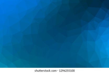 Light BLUE vector abstract mosaic backdrop. Triangular geometric sample with gradient.  Triangular pattern for your business design.