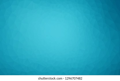 Light BLUE vector abstract mosaic backdrop. Shining illustration, which consist of triangles. The best triangular design for your business.