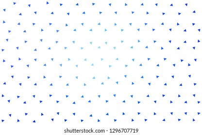 Light BLUE vector  abstract mosaic background. Triangular geometric sample with gradient.  Best triangular design for your business.