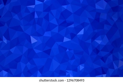 Light BLUE vector abstract mosaic background. Modern abstract illustration with triangles. Triangular pattern for your design.