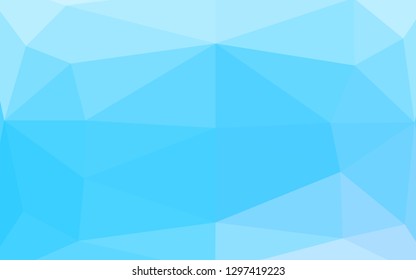 Light BLUE vector abstract mosaic pattern. Geometric illustration in Origami style with gradient. Brand new design for your business.