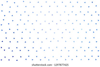 Light BLUE vector  abstract mosaic backdrop. Shining colorful illustration with triangles. Brand new style for your business design.
