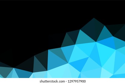 Light BLUE vector abstract mosaic background. Colorful illustration in abstract style with gradient. The elegant pattern can be used as part of a brand book.