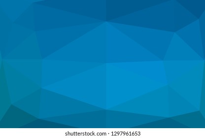 Light BLUE vector abstract mosaic pattern. Glitter abstract illustration with an elegant design. Brand new style for your business design.