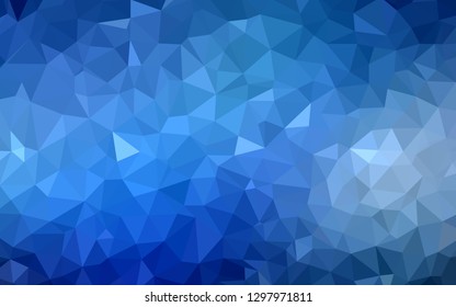Light BLUE vector abstract mosaic backdrop. Colorful abstract illustration with triangles. Brand new style for your business design.
