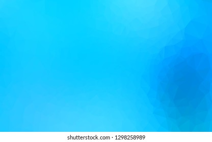 Light BLUE vector abstract mosaic background. A sample with polygonal shapes. Completely new design for your business.