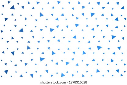 Light BLUE vector  abstract mosaic backdrop. Creative illustration in halftone style with triangles. Polygonal design for your web site.