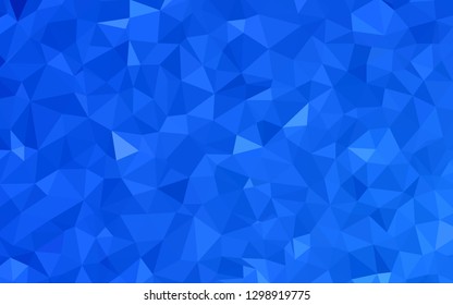 Light BLUE vector abstract mosaic pattern. Polygonal abstract illustration with gradient. Brand new style for your business design.