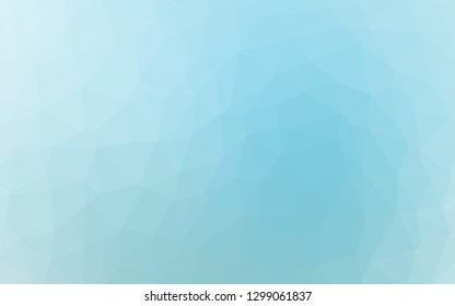 Light BLUE vector abstract mosaic backdrop. Brand new colorful illustration in with gradient. New texture for your design.
