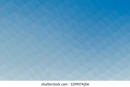 Light BLUE vector abstract mosaic pattern. Shining colored illustration in a Brand new style. Completely new design for your business.