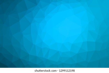 Light BLUE vector abstract mosaic backdrop. Creative illustration in halftone style with gradient. Template for your brand book.