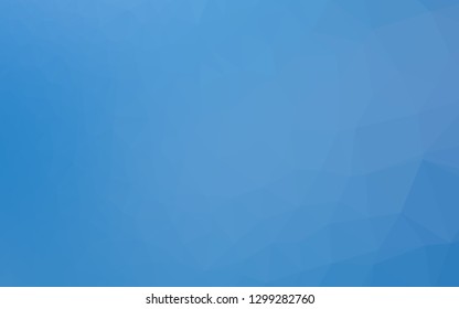 Light BLUE vector abstract mosaic backdrop. Geometric illustration in Origami style with gradient. Template for a cell phone background.