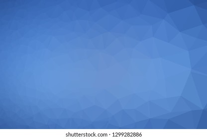 Light BLUE vector abstract mosaic pattern. Shining illustration, which consist of triangles. Textured pattern for background.