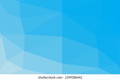 Light BLUE vector abstract mosaic backdrop. Glitter abstract illustration with an elegant design. The best triangular design for your business.