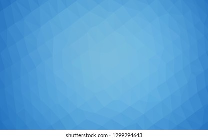 Light BLUE vector abstract mosaic backdrop. A completely new color illustration in a vague style. Triangular pattern for your business design.