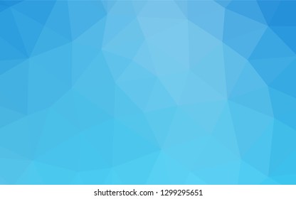 Light BLUE vector abstract mosaic background. Creative geometric illustration in Origami style with gradient. The elegant pattern can be used as part of a brand book.