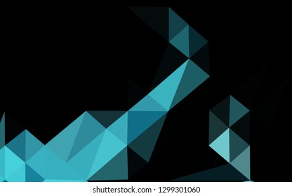 Light BLUE vector abstract mosaic pattern. Colorful illustration in abstract style with gradient. Completely new design for your business.