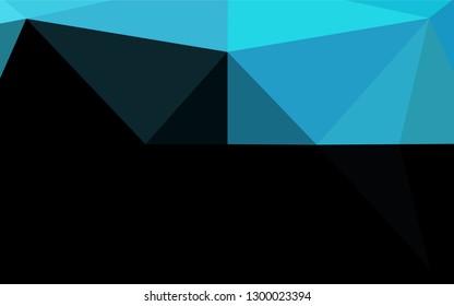Light BLUE vector abstract mosaic pattern. Colorful illustration in abstract style with gradient. A completely new design for your business.