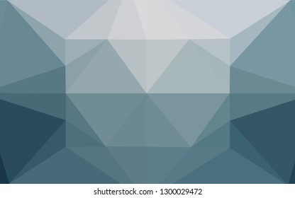 Light BLUE vector abstract mosaic background. Triangular geometric sample with gradient.  A completely new design for your business.