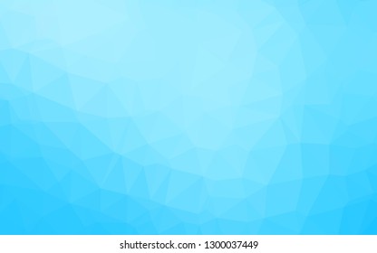 Light BLUE vector abstract mosaic backdrop. A completely new color illustration in a vague style. Completely new design for your business.