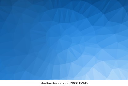 Light BLUE vector abstract mosaic background. Colorful abstract illustration with gradient. The polygonal design can be used for your web site.