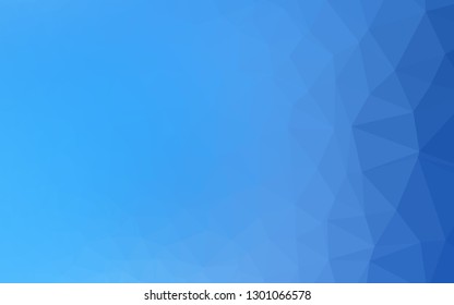 Light BLUE vector abstract mosaic pattern. Glitter abstract illustration with an elegant design. Completely new design for your business.