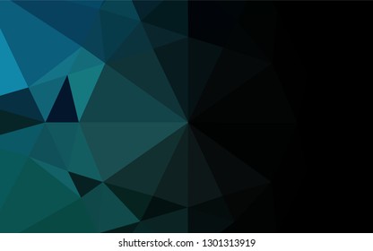 Light BLUE vector abstract mosaic pattern. Creative geometric illustration in Origami style with gradient. The best triangular design for your business.