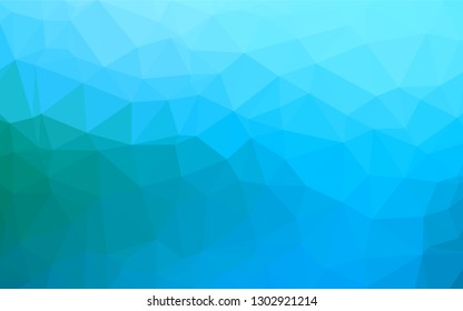 Light BLUE vector abstract mosaic background. Creative illustration in halftone style with gradient. A completely new template for your business design.
