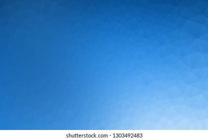 Light BLUE vector abstract mosaic backdrop. A sample with polygonal shapes. The best triangular design for your business.