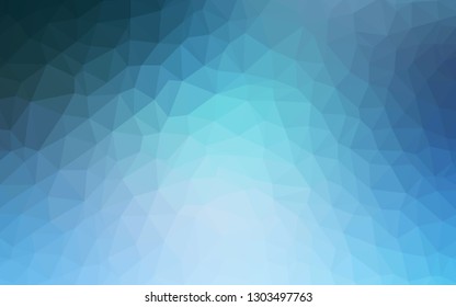 Light BLUE vector abstract mosaic background. Elegant bright polygonal illustration with gradient. Polygonal design for your web site.