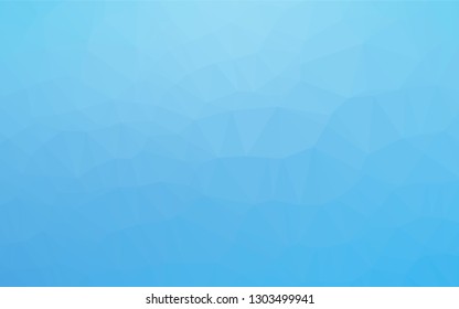 Light BLUE vector abstract mosaic pattern. Shining illustration, which consist of triangles. Brand new style for your business design.