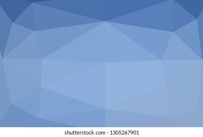 Light BLUE vector abstract mosaic pattern. Modern geometrical abstract illustration with gradient. Triangular pattern for your business design.