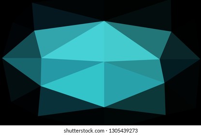 Light BLUE vector abstract mosaic pattern. Colorful abstract illustration with gradient. Textured pattern for background.