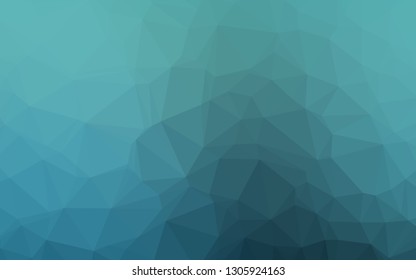 Light BLUE vector abstract mosaic background. Shining illustration, which consist of triangles. Textured pattern for background.