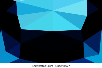 Light BLUE vector abstract mosaic pattern. A vague abstract illustration with gradient. Completely new template for your business design.